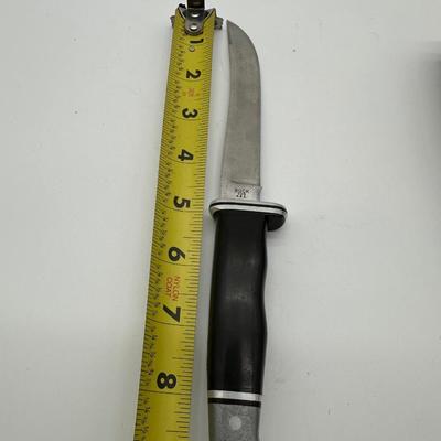 Buck 105 Pathfinder Fixed Blade Hunting Knife – USA – Original Leather Sheath