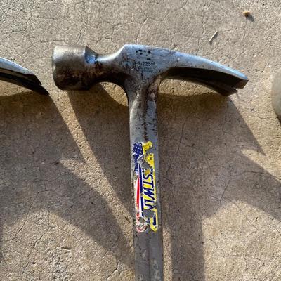Lot of 4 Estwing Hammers – 16 oz & 22 oz Framing Hammers + 4 lb Blacksmith Hammer