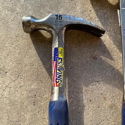 Lot of 4 Estwing Hammers – 16 oz & 22 oz Framing Hammers + 4 lb Blacksmith Hammer