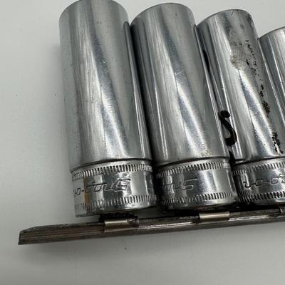 Snap-on 3/8” Drive Metric Deep Socket Set w/ Ratchet – USA Made (Kenosha, WI)