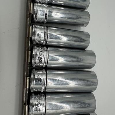 Snap-on 3/8” Drive Metric Deep Socket Set w/ Ratchet – USA Made (Kenosha, WI)