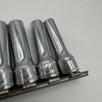 Snap-on 3/8” Drive Metric Deep Socket Set w/ Ratchet – USA Made (Kenosha, WI)