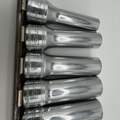 Snap-on 3/8” Drive Metric Deep Socket Set w/ Ratchet – USA Made (Kenosha, WI)