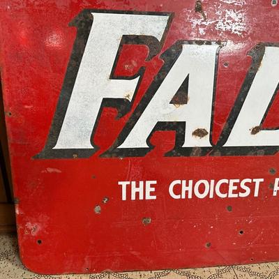 Vintage Falstaff Beer Metal Advertising Sign – Large Original Brewery Sign