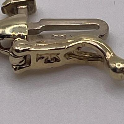 14k gold & 14k white gold bracelet