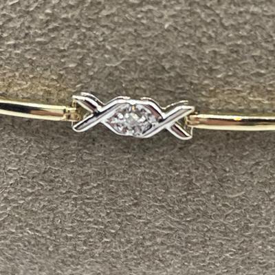 14k gold & 14k white gold bracelet