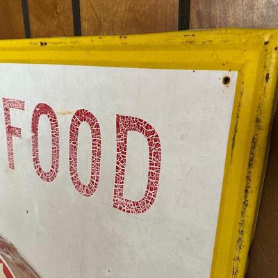 Vintage Holsum Bread Metal Advertising Sign – Sam’s Gro. & Sea Food