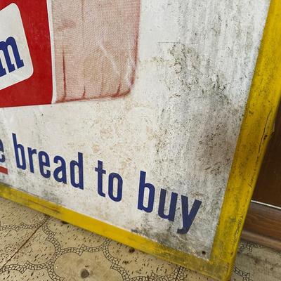 Vintage Holsum Bread Metal Advertising Sign – Sam’s Gro. & Sea Food