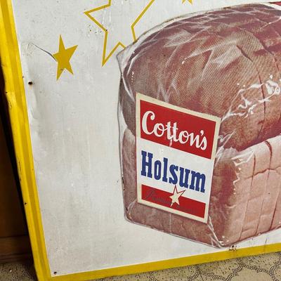 Vintage Holsum Bread Metal Advertising Sign – Sam’s Gro. & Sea Food