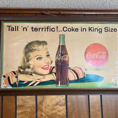 Vintage Coca-Cola “Tall ’n’ Terrific!” Framed Print