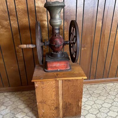 Antique Enterprise Cast Iron Coffee Grinder – Philadelphia, USA