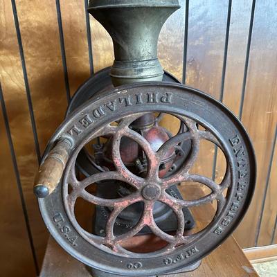 Antique Enterprise Cast Iron Coffee Grinder – Philadelphia, USA