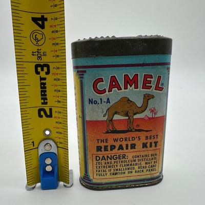 Vintage Camel No. 1-A “World’s Best Repair Kit” Tin – Rubber Patch Kit