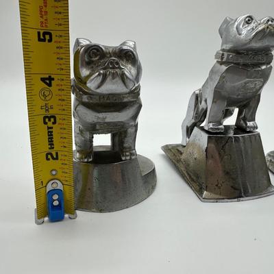 Vintage Mack Bulldog Hood Ornaments – Cast Metal (Set of 3)