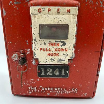 Antique Gamewell Fire Alarm Call Box – Cast Iron – With Key