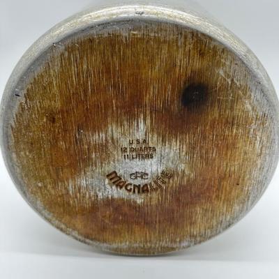 Vintage Wagner Ware Magnalite 12-Quart Aluminum Stock Pot w/ Lid