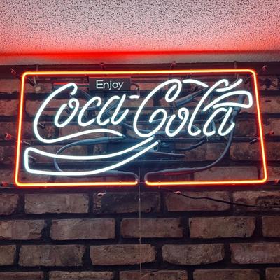 Vintage Enjoy Coca-Cola Neon Sign