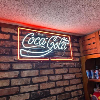 Vintage Enjoy Coca-Cola Neon Sign