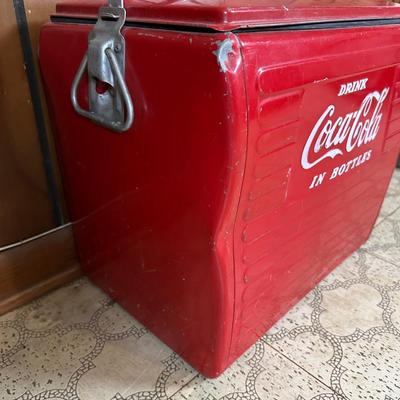 Vintage Coca-Cola Metal Cooler – “Drink Coca-Cola in Bottles”