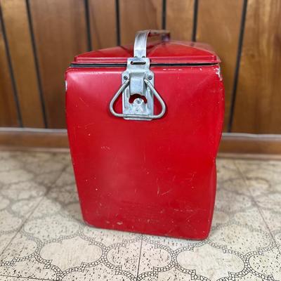 Vintage Coca-Cola Metal Cooler – “Drink Coca-Cola in Bottles”