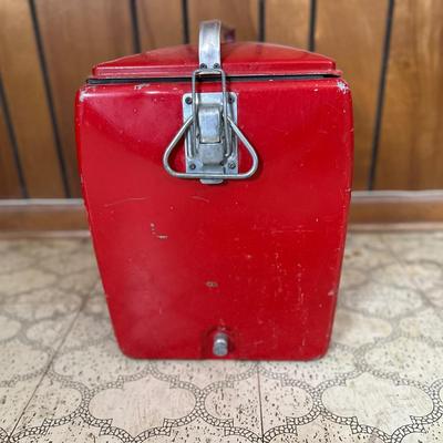 Vintage Coca-Cola Metal Cooler – “Drink Coca-Cola in Bottles”
