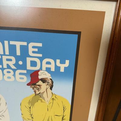 Amite Oyster Day 1986 Framed Print – Signed & Numbered (48/500)