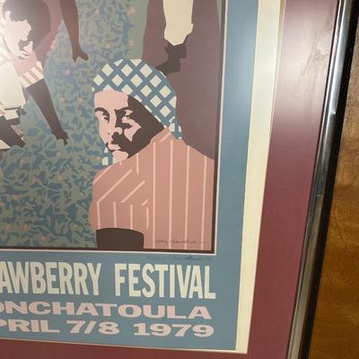 1979 Strawberry Festival Ponchatoula Framed Print – Signed & Numbered