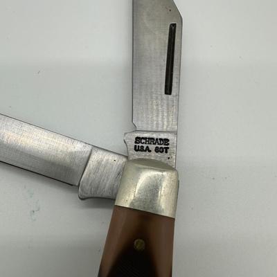 Vintage Schrade Old Timer Folding Pocket Knives – Lot of 3 – USA Made