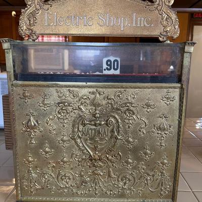 Antique National Cash Register Co. Brass NCR