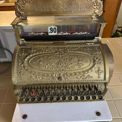 Antique National Cash Register Co. Brass NCR