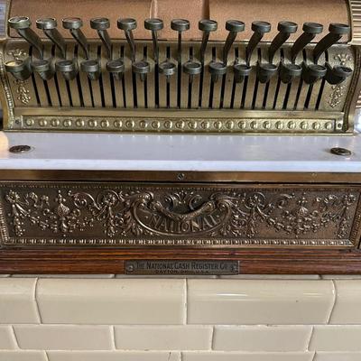 Antique National Cash Register Co. Brass NCR