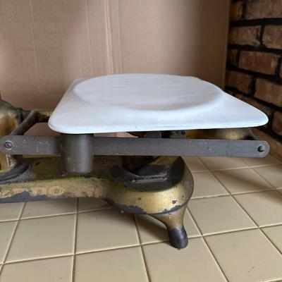 Antique Toledo Cast Iron Grocery Scale “No Springs – Honest Weight”