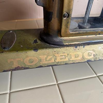Antique Toledo Cast Iron Grocery Scale “No Springs – Honest Weight”