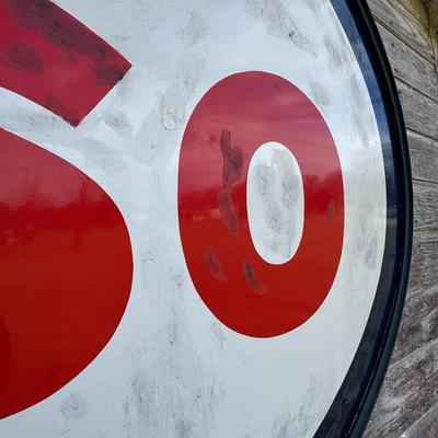 Vintage Esso Sign w/ Brackets