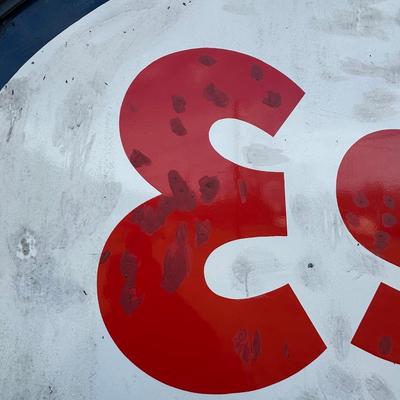 Vintage Esso Sign w/ Brackets