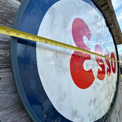 Vintage Esso Sign w/ Brackets