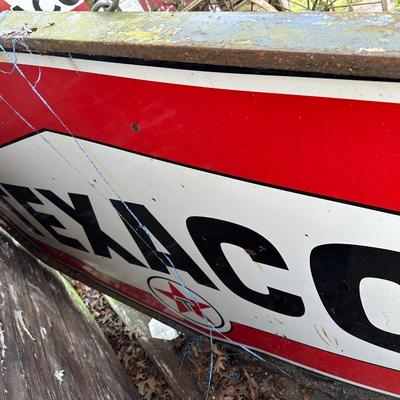 Large Vintage Texaco Sign and Bracket (read description)