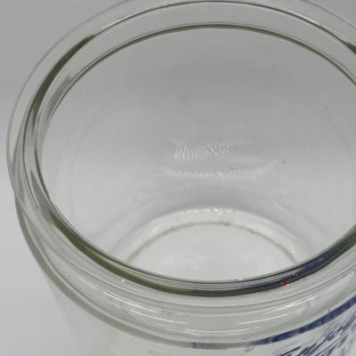 Vintage Tom’s Peanut Butter Sandwiches Glass Display Jar w/ Red Lid