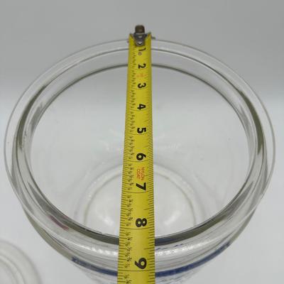 Vintage Tom’s Peanut Butter Sandwiches Glass Display Jar w/ Red Lid