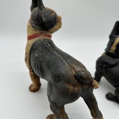 Vintage Cast Iron Dogs