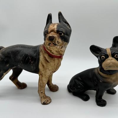 Vintage Cast Iron Dogs