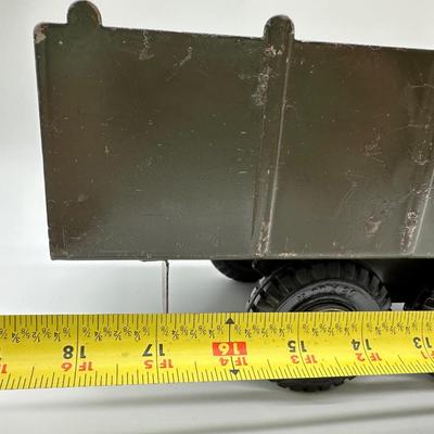 Vintage Marx Pressed Steel Army Cargo Truck – WWII Style – U.S. Army
