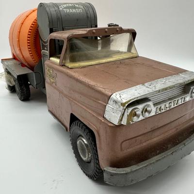 Vintage Allstate Cement Mixer Truck – Pressed Steel Toy – Sears