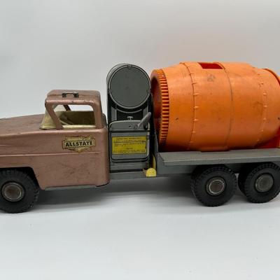 Vintage Allstate Cement Mixer Truck – Pressed Steel Toy – Sears