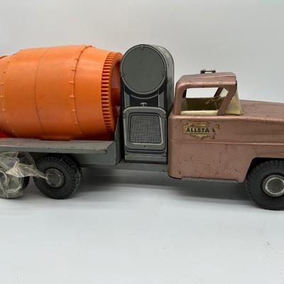Vintage Allstate Cement Mixer Truck – Pressed Steel Toy – Sears