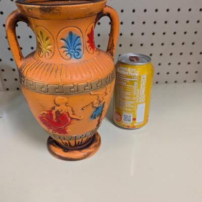 Vintage Norleans Egyptian Two Handled Vase Made In Japan