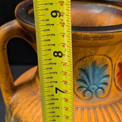 Vintage Norleans Egyptian Two Handled Vase Made In Japan