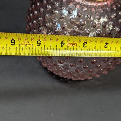 Pink Dual Shaped Ombre Glass Vase