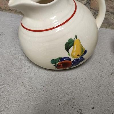 Sale Photo Thumbnail #5: Awesome vintage transfer ball pitcher, chromex serving bowl with lid and avocado green nut chopper