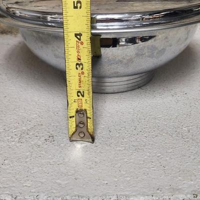 Sale Photo Thumbnail #11: Awesome vintage transfer ball pitcher, chromex serving bowl with lid and avocado green nut chopper